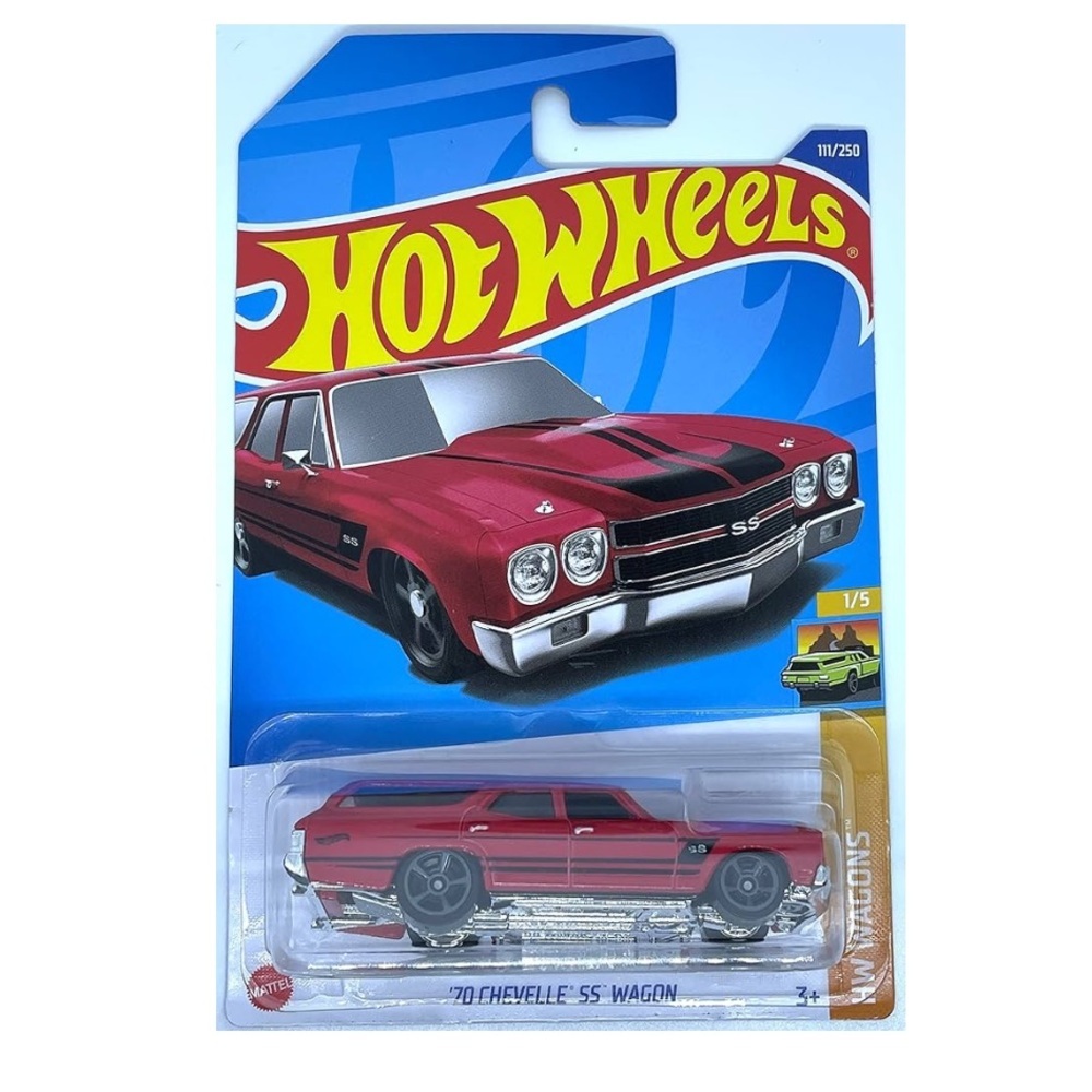 Hot Wheels 2022 - '70 Chevelle SS Wagon - RED - HW Wagons - 1/5